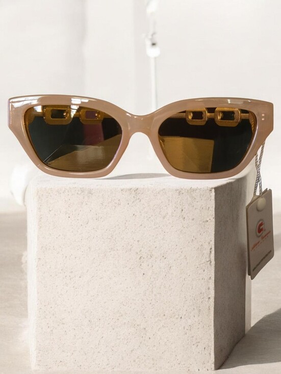 Accessories - Neutral Beige Cat-Eye Sunglasses - Women